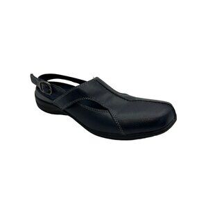 Easy Streets Women's Shoes Slingback Closed-Toe Footwear Leather Black Size 8M